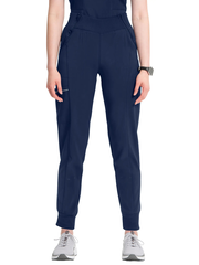 Infinity Women's Mid Rise Tapered Jogger Scrub Pant | Navy Blue