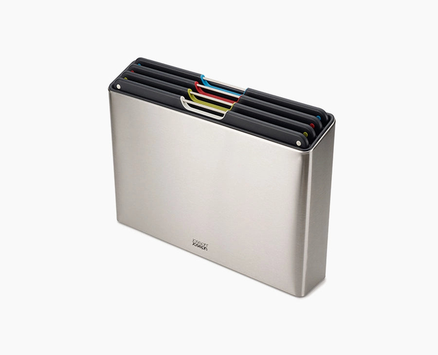 Folio™ Steel 4-piece Stainless-steel Cutting Board Set