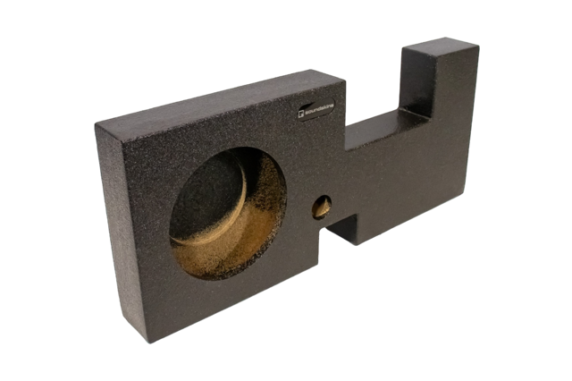 SoundSkins Enclosures | Ford F-250 / F-350 / F-450 Super Duty 2017+ Single 10" - Premium USA Made Subwoofer Box with Bed Liner Spray Finish