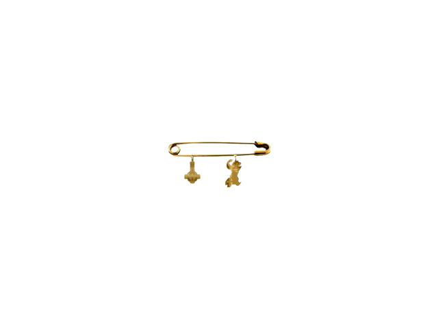 Gold Grucifix Pin