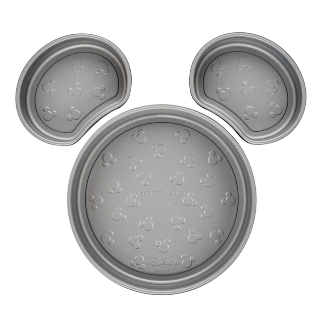 3-Piece Nonstick Mickey Head Cake Pan Set
