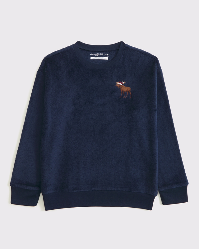 long-sleeve sherpa pajama tee