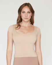 The Square Neck Cap Sleeve Undershirt