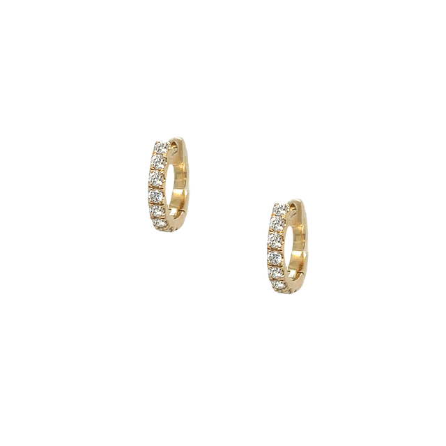 Diamond Huggie Earrings