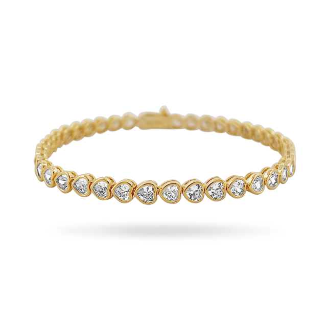 Amor Sui Heart Tennis Bracelet