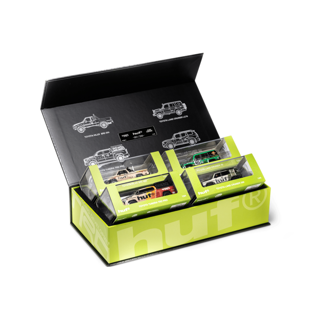 HUF For Diecast Talk Exclusive 1/64 Toyota 4-in-1 Box Set