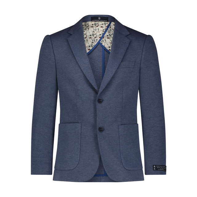 Luchiano Visconti Pique Pin Dot Stretch Sport Coat