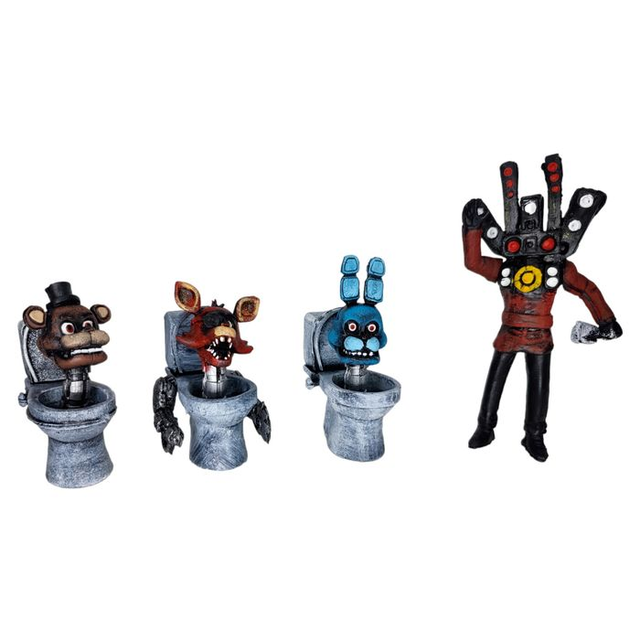 FNAF Five Nights At Freddy´s skibidi toilet mashup mexican toy figures on eBid Australia | 219627286