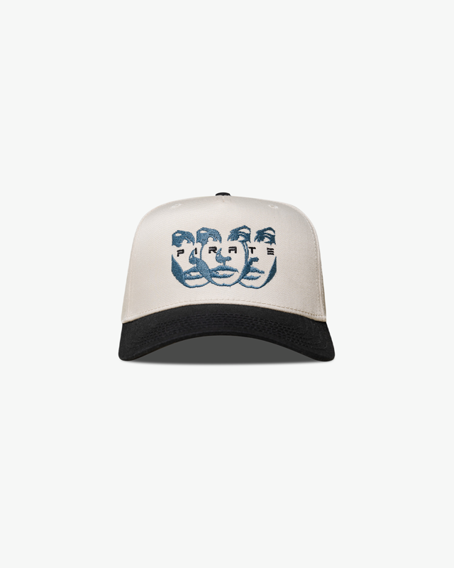 Pirate Faces Hat (Cream/Black)
