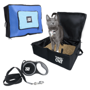 "The Gotta Go" Travel Litter Box and Retractable Cat Leash Set