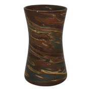 Niloak Mission Swirl 1910-24 Pottery Brown 4" Vase