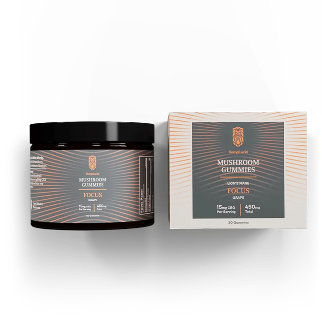 Focus Mushroom CBG Gummies - Grape