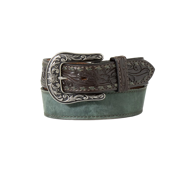 Angel Ranch Ladies Forest Green Filigree Western Belt D1400061137