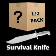 Mystery 1/2 Pack Survival Knife Tactical Straight Fixed Blade Army Knifes