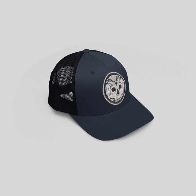 Wisdome Patch Two Tone Trucker Hat by Jeremy Fish