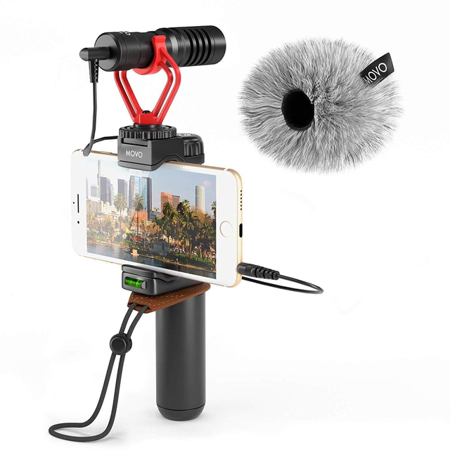PR-2-PM | Smartphone Video Kit with Mini Shotgun Mic and Rig | Movo