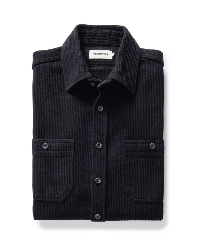 The Utility Shirt in Coal Sashiko