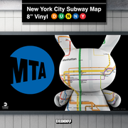 Metropolitan Transportation Authority x Kidrobot - MTA New York City Subway Map Dunny 8" Vinyl Art Figure (PRE-ORDER)