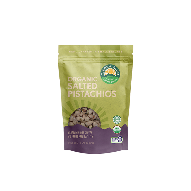 Organic <br> Roasted Salted Pistachios In-Shell