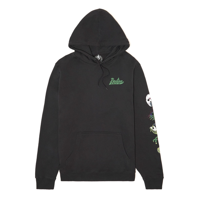 Boston Scally The Halloween Icon Hoodie - Dusk Black and Lime Green