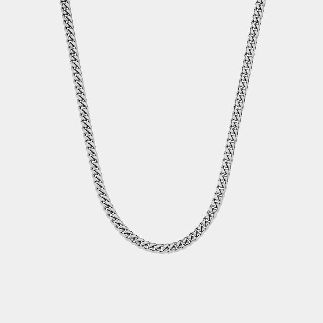Miami Cuban Link Chain - White Gold (6mm)