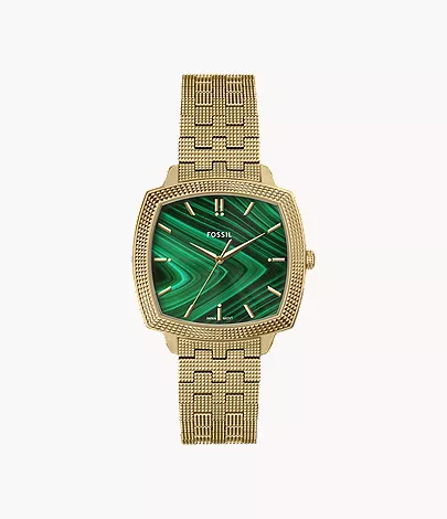 Harlow Three-Hand Gold-Tone Stainless Steel Watch