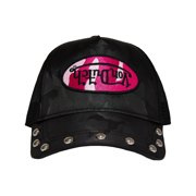 415 Black & Pink Studded Trucker Hat