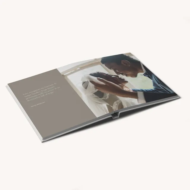 Hardcover Linen Photo Book with Dust Jacket