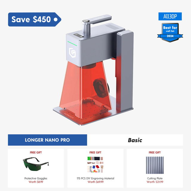 Longer Nano Pro 12W Portable Laser Engraver
