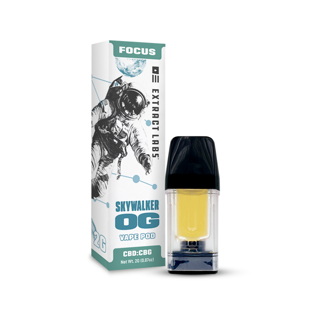 CBD CBG Focus Pod | Skywalker OG 2G | Extract Labs