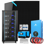 Off-Grid Solar Kit 18000W 48VDC 120V/240V LifePo4 20.48KWH Lithium Battery 18 X 415 Watts Solar Panels SGR-18K20E