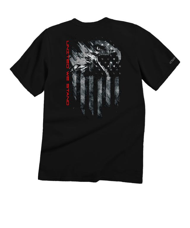 United Eagle - Black Short Sleeve Crewneck T-Shirt
