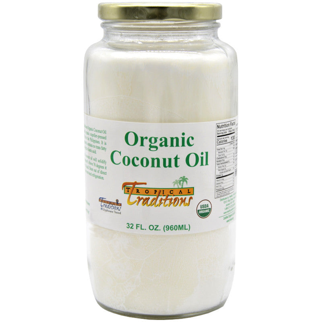 Coconut Oil - Organic - Expeller-Pressed - 1 Quart