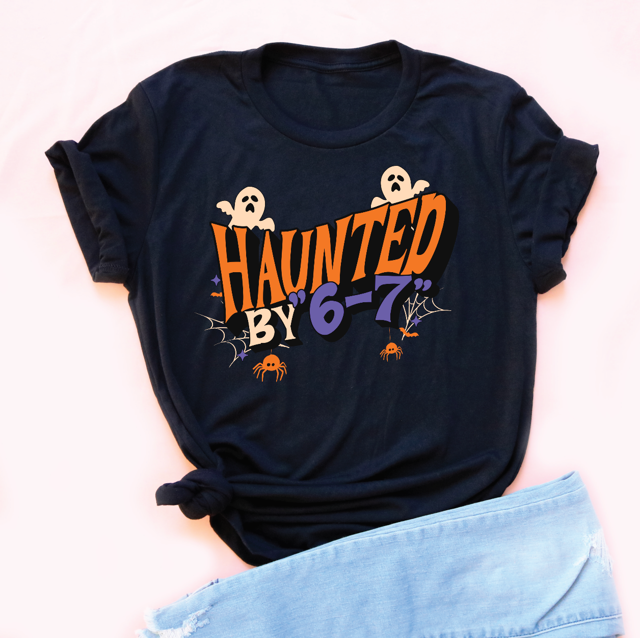 Haunted by "6-7" Ghost Unisex Jersey Tee