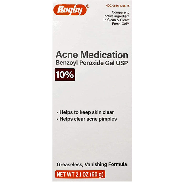 Acne Medication Gel with 10% Benzoyl Peroxide, Greaseless Formula