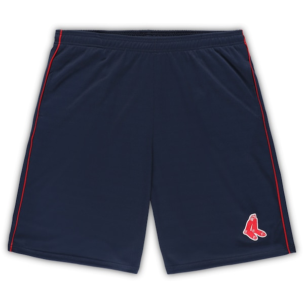 Men's Boston Red Sox Profile Navy Big & Tall Mesh Shorts