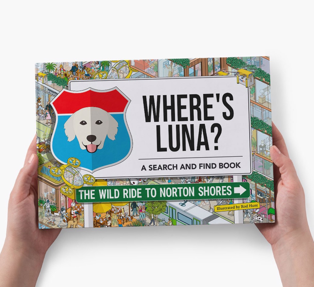 Personalized Golden Retriever Book: Where's Golden Retriever? The Wild Ride to Your City/State