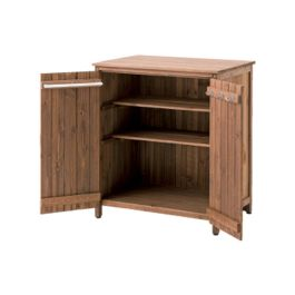 Gartenschrank wetterfest Divit GI44 Geräteschuppen aus Tannenholz wetterfest 70 x 50 x 80 cm braun DPL2