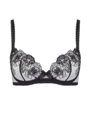 Astria Plunge Underwired Bra in Black | By Agent Provocateur