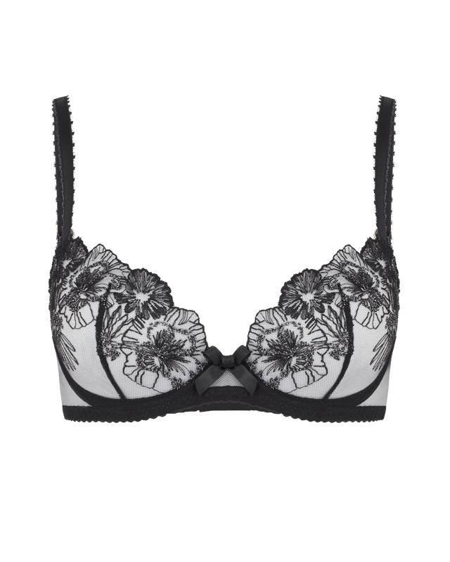 Astria Plunge Underwired Bra in Black | By Agent Provocateur