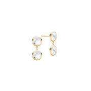 Grand 2 Birthstone Earrings in 14k Gold