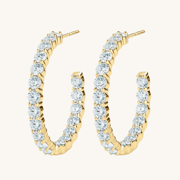 Gold Dazzling Hoops