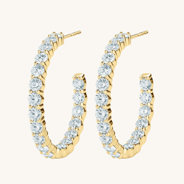 Gold Dazzling Hoops