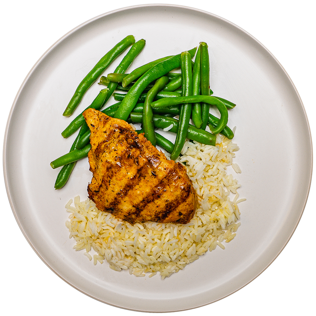 Blackened Grilled Chicken & Jasmine Rice