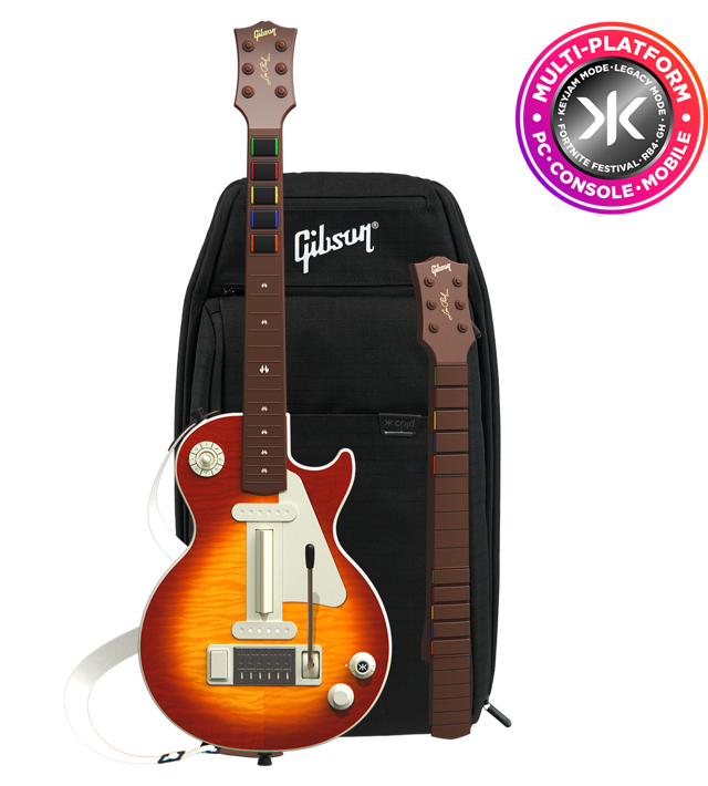 CRKD Gibson Les Paul Cherry Sunburst Pro Edition Guitar Controller Collectors Bundle (Multi-platform)