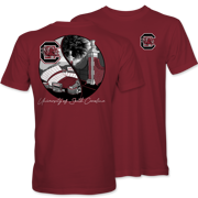 University of South Carolina Split Scene Tee – Garnet