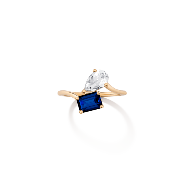 Toi et Moi Gemstone Heirloom Ring