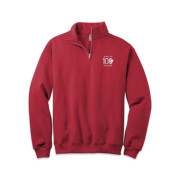 Cozy Up Quarter-Zip Red Sweatshirt
