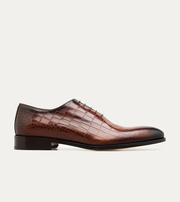Wholecut Oxford Plain Toe Brandy Nicol Croc