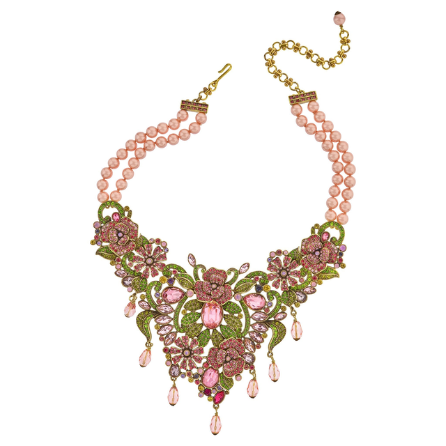 HEIDI DAUS®"Magnificent Garden" Beaded Crystal Floral Necklace